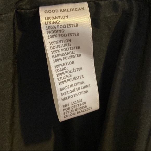 Good American Water-Resistant Long Line Belted Puffer Coat - Picture 2 of 3